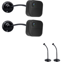Mippko 2 Pack Camera Flexible Wall Mount Holder For Blink Outdoor 4 (4Th Gen)/(3Rd Gen) Xt3,Blink Xt&Xt2/Blink Mini/All New Blink Outdoor,Adjustment Flexible 8 Inch Long Gooseneck Arm With Metal Base