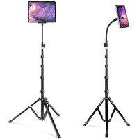 Elitehood 72 "" Adjustable Ipad Stand Floor, Heavy Duty Ipad Tripod Stand, Floor Tablet Stand Holder For Ipad Pro 12.9 Mini Air, Iphone And 4.7-13 Inches Tablets And Cell Phones
