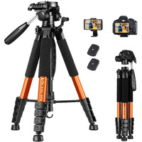 Victiv Tripod 74    Camera Tripod For Cell Phone, Aluminum Professional Heavy Duty Camera Tripod Stand, Tripod For Camera Dslr Slr With Carry Bag, Compatible With Canon Nikon Iphone