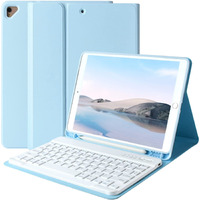 Keyboard Case For Ipad 9Th Generation 2021/8Th Gen/7Th Gen 10.2 Inch, Detachable Wireless With Pencil Holder Keyboard Cover For New Ipad 9Th Gen/8Th Gen/7Th Gen 10.2""/Ipad Air 3/Ipad Pro 10.5"" (Blue)