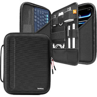 Tomtoc Portfolio Case For 11 Inch Ipad Pro M4 & Ipad Air M2 2024, Ipad Pro M2&M1, 10.9-In Ipad Air 5, 10.9-In Ipad 10, Carrying Storage Sleeve Bag With Accessories Compartment