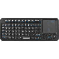 Rii K06 Mini Bluetooth Keyboard,Backlit 2.4Ghz Wireless Keyboard With Ir Learning, Portable Lightweight With Touchpad Compatible With Android Tv Box/Mac/Windows/Htpc (2.4G And Bluetooth)