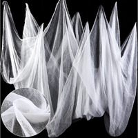 Boao 85 X 197 Inch Halloween Cheesecloth Cheese Cloth Roll For Crafts Large White Cotton Muslin Gauze Fabric For Party Decorations