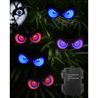 Halloween Decorations, Flashing Peeping Eyes, Spooky Animated Led Eyes, Dark Activite, Halloween Glowing Decorations, Outdoor Halloween Decor (5 Pack)