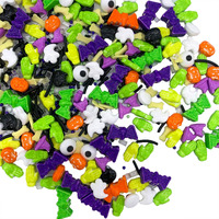 Halloween Sprinkles Edible Candy Eyes For Decorating Eyeballs Skull Bones Bats Pumpkins Sprinkles Halloween Themed Desserts Cookies Baking Cake Cupcakes Toppers Decoratings