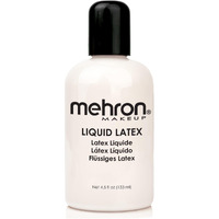 Mehron Makeup Liquid Latex | Sfx Makeup | Halloween Latex Makeup | Latex Glue For Skin | Prosthetic Glue 4.5 Fl Oz (133 Ml) (Clear)