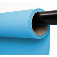 Kate Seamless Paper Backdrop For Photography Solid Blue Backdrop Paper (53''X32.8' Lite Blue)