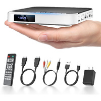 Hdmi Dvd Players For Tv, Desobry 1080P Hd Mini Dvd Player, Small Dvd Player For Tv With All Region Free, Compact Dvd Player For Smart Tv, Support Av Output, Usb/Tf Card Input, Remote Control,Pal/Ntsc