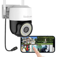 Sinliton Wifi Security Camera, 2.4G Outdoor Cameras For Home Security, 1080P Ip Camera With Phone App, Ptz Home Camaras With Motion Detection Alarm, 2-Way Talk,Automatic Tracking,Sd/Cloud Storage