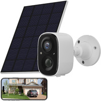 2K Solar Security Camera Outdoor Wireless 2K Hd Outdoor Security Camera For Home Battery Powered 2.4G Wifi 2K Hd Camera 2-Way Talk Color Night Vision Ip65 Waterproof, Sd Card/Cloud Storage