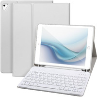 Ipad Keyboard Case 9.7 For Ipad 6Th Gen 2018,Ipad 5Th Gen 2017,Bluetooth Keyboard For Ipad Air 2/1,Pro 9.7,Case With Keyboard Ipad 6Th Gen,Ipad Keyboard Case 6Th Gen With Pencil Holder,Gray