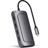 Satechi Usb4 Multiport Adapter, Usb C Hub With 8K Hdmi, 100W Usb C Pd Charging, 3 Usb-A, Ethernet, Micro/Sd Card Readers, Audio Jack, For Macbook Pro/Air M1 M2 M3, Windows