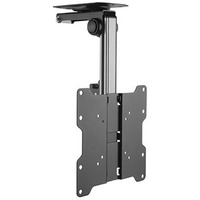 Zebozap Zztvc8022 Flip Down Ceiling Tv Mount And Monitor Mount | Gazebo Tv Mount | Rv Tv Mount | Kitchen Overhead & Under Cabinet Mount | Height Adjustable | Holds 44Lbs | Fits Screens 13"" To 37""