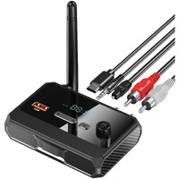 Suyee Bluetooth 5.3 Receiver, Rca Bluetooth Adapter, Low Latency & Hd Music Audio, Support Optical Aux 3.5Mm, Rca Bluetooth Receiver Adapter For Home Stereo Speakers, Music Streaming Stereo System