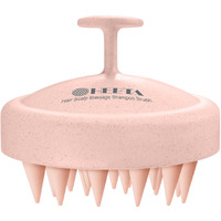 Heeta Scalp Massager Hair Growth, Soft Silicone Bristles To Remove Dandruff And Relieve Itching, Scalp Scrubber For Hair Care Relax Scalp, Shampoo Brush For Wet Dry Hair, Upgraded Material, Light Pink