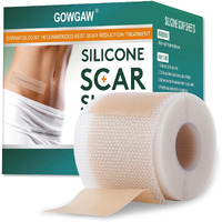 Medical Grade Silicone Scar Sheets, Silicone Scar Tape (1.6   X 60    Roll-1.5M), Professional Scar Removal Treatment, Reusable Silicone Scar Strip For Keloid, C-Section, Surgery, Burns, Acne Etc
