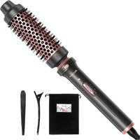 Wavytalk Thermal Brush, Heated Round Brush, 1 1/2 Inch Thermal Brush Blowout Look With Detachable Brush Head, Thermal Round Brush Dual Voltage For Travel, Rose Gold