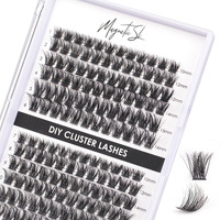 Lash Clusters 144 Pcs Individual Lashes Clusters Eyelash Extensions False Eyelashes Diy Wispy Fluffy Lash Extension Reusable False Eyelashes Natural Look Mix 10-16Mm C D Curl-Dm17