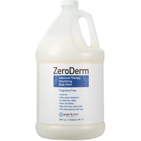 Ginger Lily Farms Botanicals Zeroderm Advanced Therapy Nourishing Body Wash, 100% Vegan & Cruelty-Free, Fragrance Free, 1 Gallon (128 Fl. Oz.) Refill