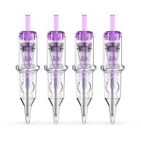 Wormhole Tattoo Cartridge Needles, 20Pcs 1Rl Disposable Tattoo Needle Cartridges Standard 1 Round Liner For Rotary Tattoo Machine Pen Cartridge Machine Permanent Makeup (1201Rl)