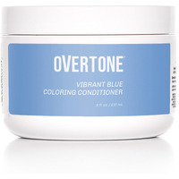 Overtone Haircare Color Depositing Conditioner - 8 Oz Semi Permanent Hair Tint With Shea Butter & Coconut Oil - Vibrant Blue, Vegan, Cruelty-Free