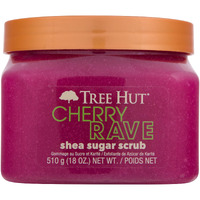 Tree Hut Cherry Rave Shea Sugar Scrub, 18 Oz, Ultra Hydrating And Exfoliating Scrub For Nourishing Essential Body Care