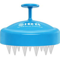 Heeta Scalp Massager With Soft Silicone Bristles For Hair Growth, Dandruff Removal And Exfoliation - Sky Blue Shampoo Brush