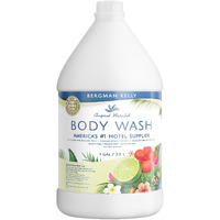 Bergman Kelly Refill Gallon Size Body Wash (128 Fl Oz, Tropical Waterfall Scent), Delight Your Guests With An Invigorating And Refreshing Body Wash, Quality Guest Hotel Toiletries In Bulk