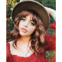 Ucubb Short Curly Wigs With Bangs For Women 14 Inches Wavy Bob Wig Synthetic Heat Resistant Fiber Wigs (27-30)