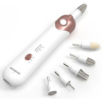 Electric Manicure Pedicure Kit, Electric Nail File For Natural Nails,Nail Grinder For Thick Nails,Hand & Foot File Trimmer Buffer Tools(White)