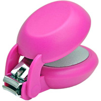 Harac Special Needs Nail Clippers For Arthritic Hands, Senior And Kids, Adapted Nail Clipper For Fingernail And Thick Toenail, Made In Japan (Pink)