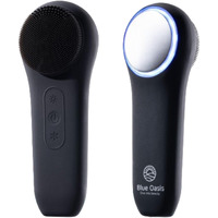 Facial Cleansing Brush, Rechargeable Electric Face Scrubber, Waterproof Silicone Face Brush Cleanser W/Fast Usb-C Charger, Massaging & Exfoliating Face Wash Brush For Men & Women (Black)