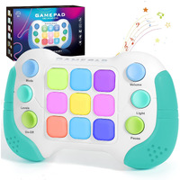 Aotibo Fast Press Push Game Fidget Toys Handle, Flashing Handheld Game For Kids Teens Adults, Electronic Brain & Memory Game, Quick Push Buttons Gamepad, Xmas Birthday Gifts Stem Toys For Boys Girls