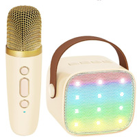 Yll Mini Karaoke Machine With 2 Wireless Microphones For Kids Adults, Portable Bluetooth Speaker Gift For 4, 5, 6, 7, 8, 10, 11, 12, 13, 14+ Years Old Teens Birthday For Boy(Black)