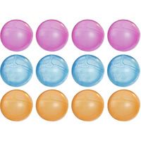 Nerf Super Soaker Hydro Balls Party 12-Pack, Reusable Water Balloons, Water-Filled Balls Burst On Impact, Fast Refill, Outdoor Toy For Kids Ages 6 & Up