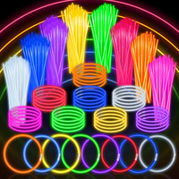 Springflower 100 Pcs Glow Sticks Bulk Party Favors, 8"" Glow In The Dark Party Supplies, Light Sticks For Party Favors Glow Necklaces And Bracelets For Kids Or Adults
