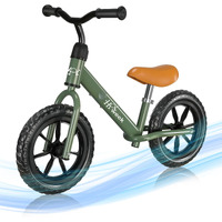 Haweek Toddler Balance Bike 12    No Pedal Training Bicycle For Kids 24 Months To 5 Years Tool-Free Adjustments Seat And Handlebar Best Gift For 2-5 Boys Girls (Green)