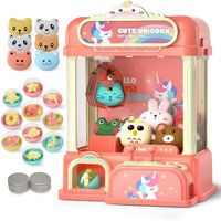 Dolive Mini Claw Machine For Kids, Electronic Arcade Game Indoor Toy For Girls, Candy Vending Prizes Claw Game Machine Toys For Party Birthday For 6 7 8 9 Year Old,With Lights Sounds
