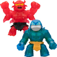 Heroes Of Goo Jit Zu Stretch Strikers Versus Pack, 2 Figure Pack, Stretchy Action Figures, Stretchy Sir Thrashalot Vs Crunchy Redback, Stretch Up To 3 Times Their Size