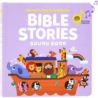 Bible Stories Christian Sound Books For Toddlers 18 Months+ | Musical Baby Song Book | Sing Along Book Toys For Kids | Interactive Toddler Books For For Baptism Gifts, Easter Baskets & Birthdays