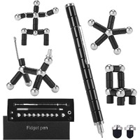 Fidget Pen,Magnetic Pen, Decompression Magnetic Fidget Toy Pen, Magnet Pen Fidget Toy Relieve Pressure Novel Toy Gifts For Kids Or Friends! (Black)