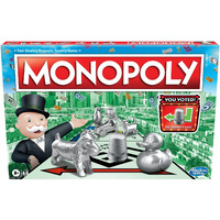 Monopoly Game, Family Board Games For 2 To 6 Players & Kids Ages 8 And Up, Includes 8 Tokens (Token Vote Edition)