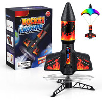 Rocket Launcher, 200 Feet Of Flight Altitude, Model Rocket Kits With Launch Set, Ultra-High Flying Rocket, Rocket Toy, Kids Outdoor Toys, Gift For Kids Ages 8-12 Children's Day Gift - Red
