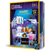 National Geographic Magic Advent Calendar 2024 - Kids Advent Calendar With 24 Magic Tricks & Science Experiments, Christmas Countdown Calendar, Christmas Toys, Advent Calendar Magic