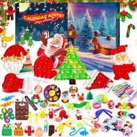 Fidget Advent Calendar 2024 For Kids - 24 Days Christmas Holiday Countdown Advent Calendars For Xmas Party Favor, Fidget Toys Bulk Sensory Toy Surprise Christmas Goodies For Girls Boys (35 Pcs)