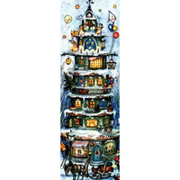 Tall Christmas House German Advent Calendar Christmas Countdown Made In Germany