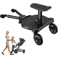 Naniruok Universal Stroller Board With Detachable Seat, 2 In 1 Buggy Board Suitable For Most Brands Of Strollers, Holds Children Up To 55 Lbs
