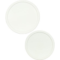 Corningware (1) Fs-1-Pc 2.5Qt French White Lid And (1) F-5-Pc 1.5Qt French White Lid