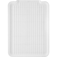 Oggi Dish Drain Board & Drying Rack Tray For Kitchen - Ideal Rigid Drainboard, Dish Drainer Tray, Dish Drain Boards For Kitchen Counter, 12.75 X 17.25"" - White