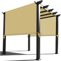 Alion Home Waterproof Pergola Covers - Pergola Replacement Canopy - Universal Replacement Canopy For Pergola (16' L X 10' W, Sand)
